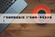 广东麻将暗龙加2花（广东麻将一条龙多少倍）