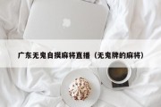 广东无鬼自摸麻将直播（无鬼牌的麻将）