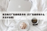 有没有打广东麻将高手的（打广东麻将有什么方法才会赢）