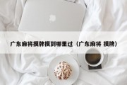 广东麻将摸牌摸到哪里过（广东麻将 摸牌）