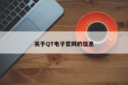 关于QT电子官网的信息