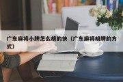 广东麻将小牌怎么胡的快（广东麻将胡牌的方式）
